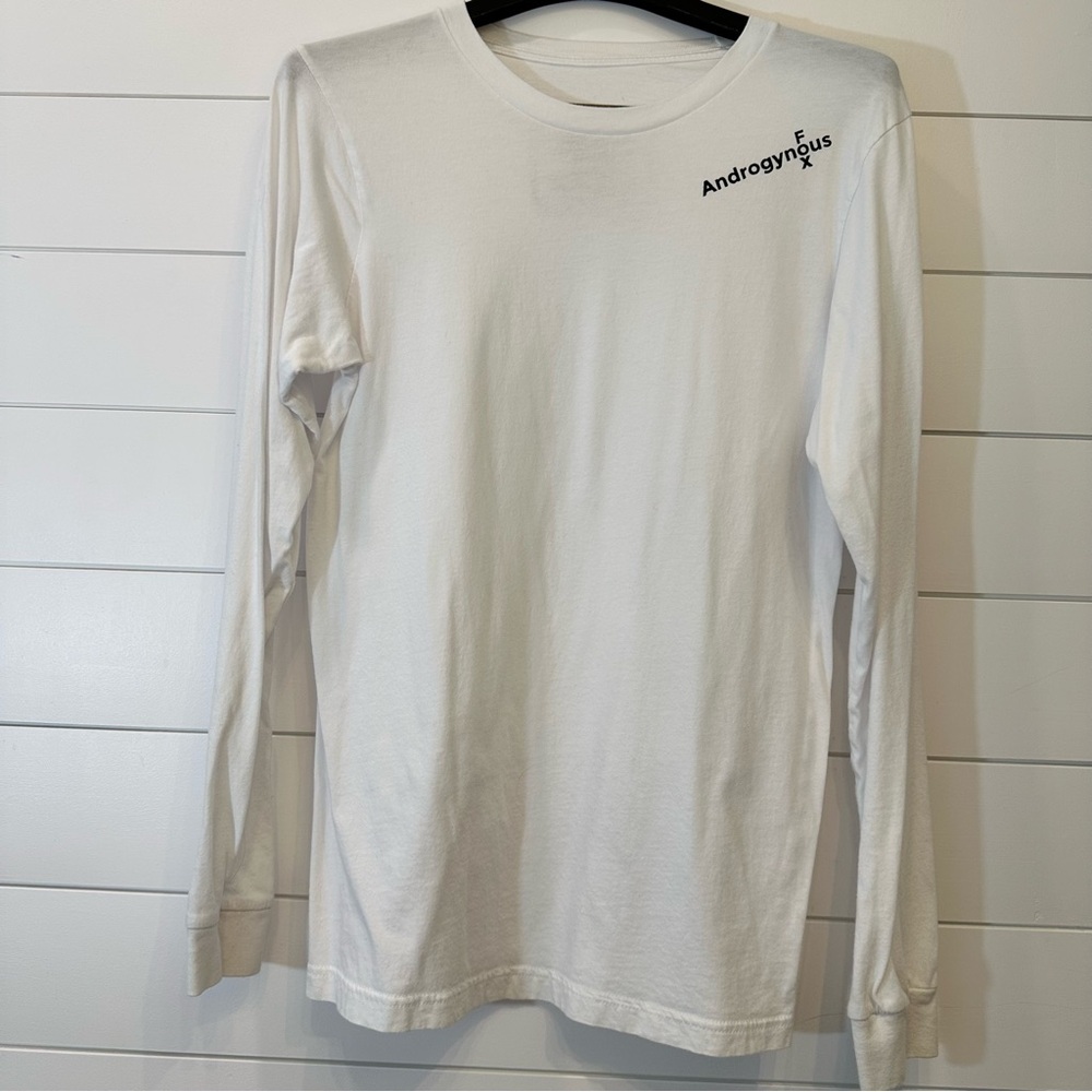 Androgynous Fox White Long Sleeve Shirt